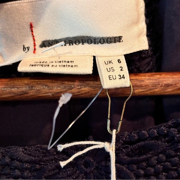 NWT Anthropologie Charleston Lace Dress, Navy Blue, size 2, Easter Party Event - Picture 3 of 11